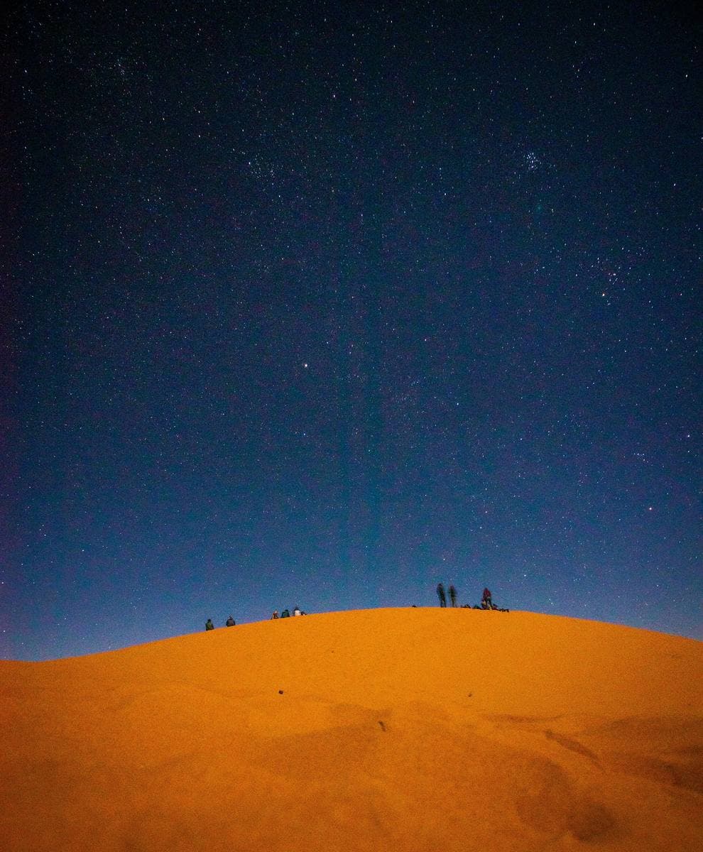 The desert sky, far from everything