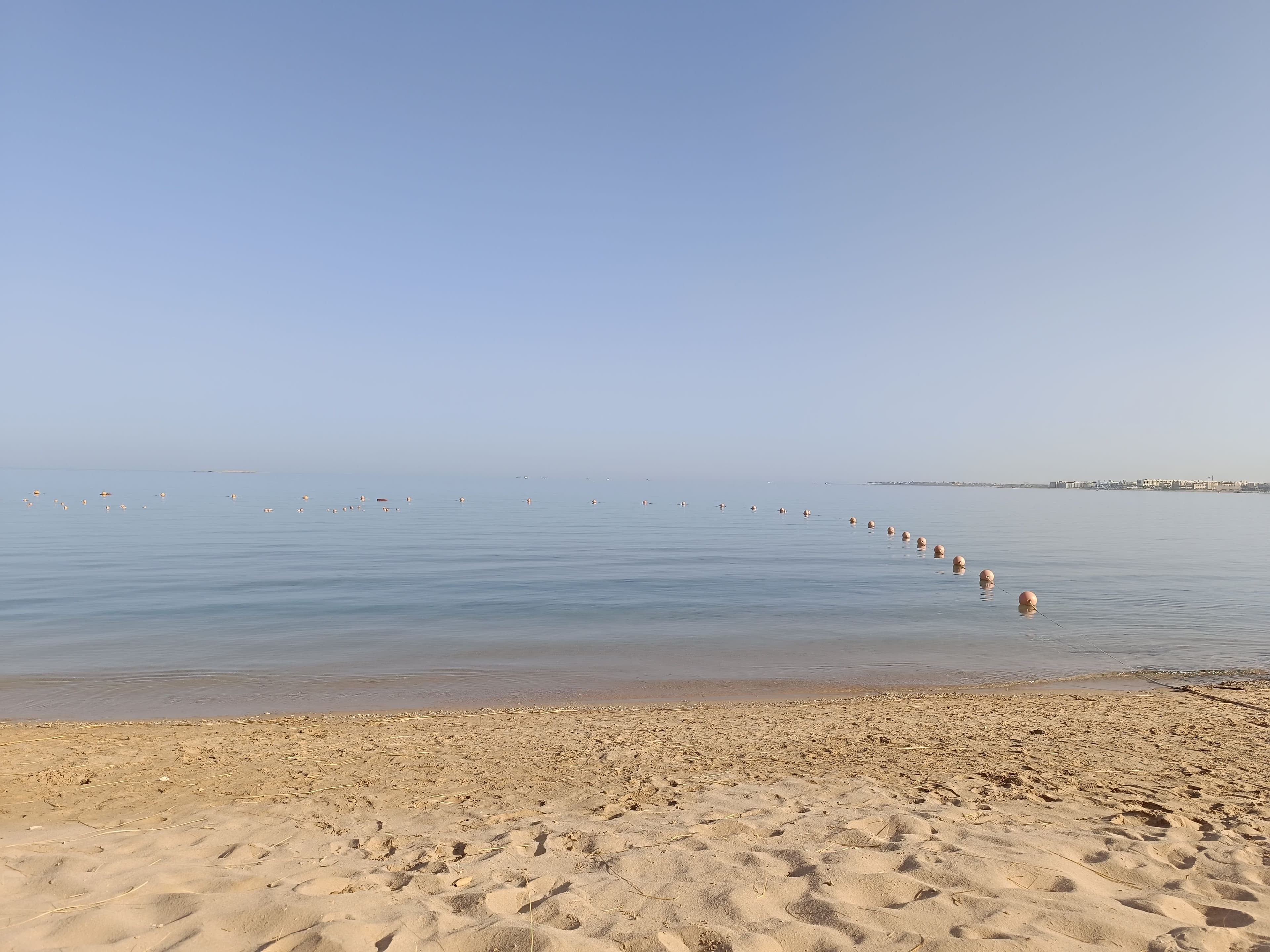 The calm, impossibly clear shallows off the reef.